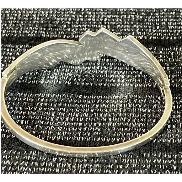 Taxco 925 Sterling Silver Lapis Inlay 7" Bracelet - Picture 6 of 13